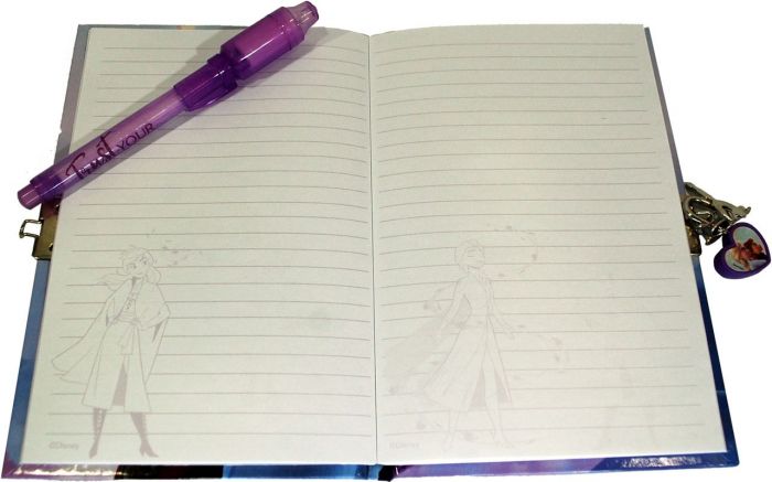Disney Frozen 2 Dagbok med lås og magisk penn