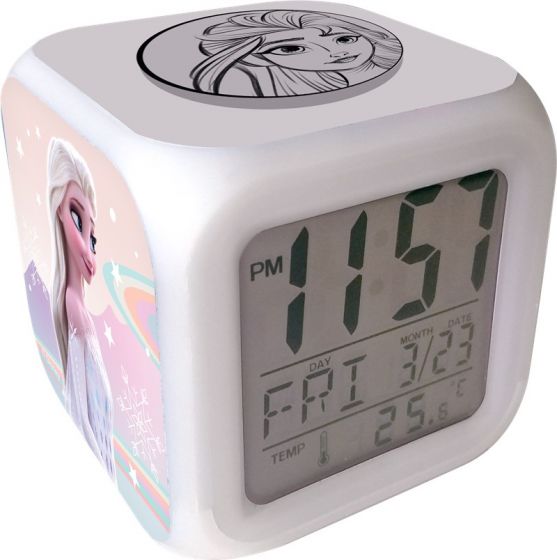 Disney Frozen digital klokke med alarm - 8 cm