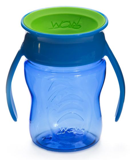 Wow Cup Baby spillfri kopp för baby från 9 mnd. - blå