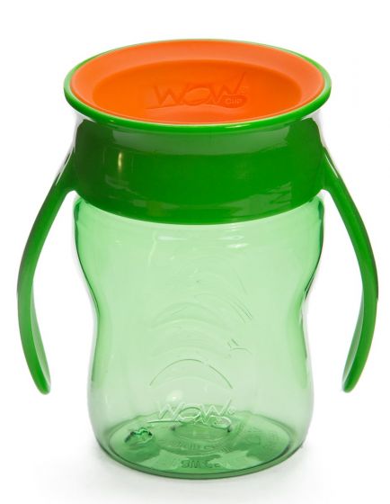 Wow Cup Baby spillfri mugg för baby från 9 mån - grön