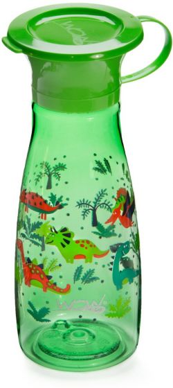 Wow Cup Mini sølefri kopp til barn fra 6 mnd - grønn med dinosaurer