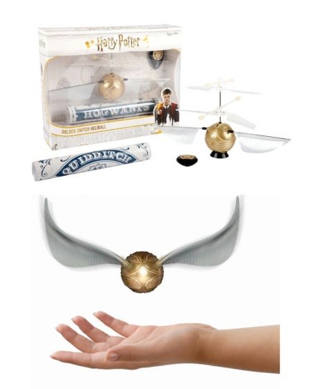 Harry Potter Golden Snitch Heliball - Flygande kvicken som du kontrollerar med händerna - 22 cm