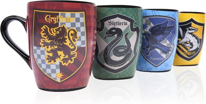 Harry Potter Sorting Hat Heat Reveal Mug - Fargeskiftende krus som avslører hvilket Galtvorthus du havner i - Håsblås