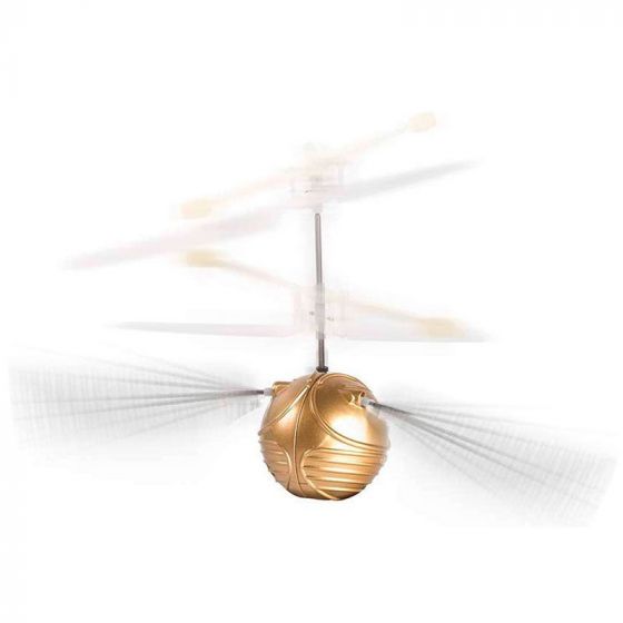 Harry Potter Golden Snitch Heliball - flyvende gyldent lyn som du kontrollerer med hænderne - 22 cm