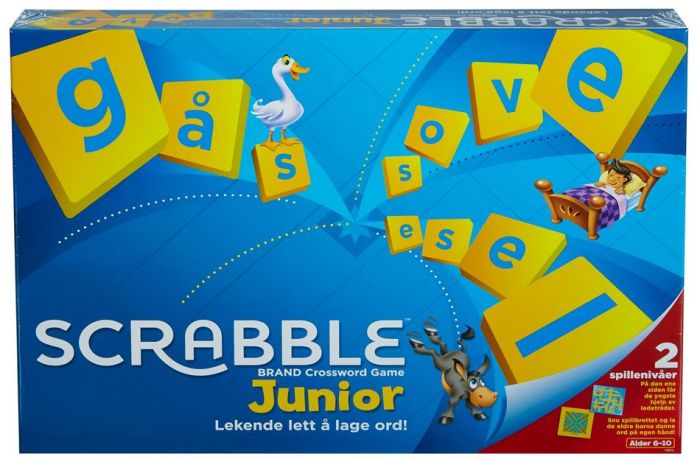 Scrabble Junior - lekende lett å lage ord - 2 spillenivåer