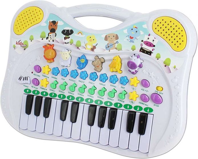 Animal Piano keyboard med djurläten, musik och inspelningsfunktion - från 1 år