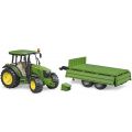Bruder John Deere 5115M grønn traktor med tipphenger - 02108