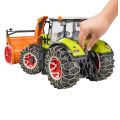 Bruder Claas Axion 950 traktor med kjettinger og snøfreser - 03017