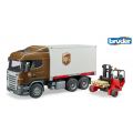 Bruder Scania UPS lastbil med truck - 03581