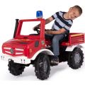 Rolly Toys rollyUnimog: Mercedes Benz brannbil med pedaler og lys