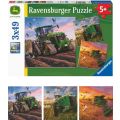 Ravensburger puslespill 3x49 brikker - Seasons of John Deere