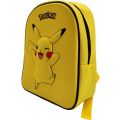 Pokemon junior rygsæk 32 cm - gul med 3D Pikachu