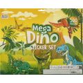 Mega Dino klistremerkesett - 500 dinosaur-klistremerker
