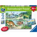 Ravensburger pussel 2x24 bitar - Dinosauriernas liv