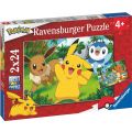 Ravensburger Pokemon puslespil 2x24 brikker - Pikachu og venner