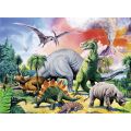 Ravensburger XXL puslespill 100 brikker - dinosaurer og vulkanutbrudd