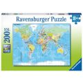 Ravensburger XXL puslespill 200 brikker - verdenskart