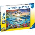 Ravensburger pussel 300 bitar - delfinens paradis