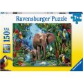Ravensburger puslespill 150 brikker - Elefanter i jungelen