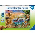 Ravensburger pussel 100 bitar - Vilda djur vid vattenhålet