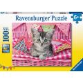 Ravensburger pussel 100 bitar - Cute kitty