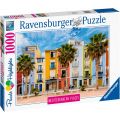 Ravensburger pussel 1000 bitar - Färgglada hus vid Medelhavet