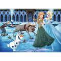 Ravensburger Disney Frozen puslespill 1000 brikker - Elsa, Anna og Olaf på skøyter