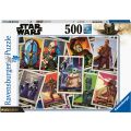 Ravensburger Star Wars puslespill 500 brikker - The Mandalorian Collage