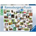 Ravensburger pussel 1500 bitar - Kollage med roliga djur