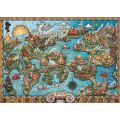 Ravensburger pussel 1000 bitar - Karta över Atlantis