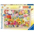 Ravensburger puslespill 1000 brikker - blomstrende blomster