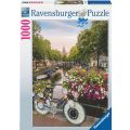 Ravensburger puslespill 1000 brikker - Sykkel Amsterdam i våren