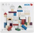 Micki Senses byggklossar i trä - 60 delar