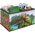Ravensburger Minecraft 3D puslespill 216 brikker - skattkiste oppbevaringsboks