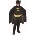 Batman kostyme 3-4 år - Heldrakt, kappe med maske og belte 