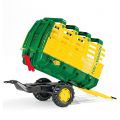Rolly Toys rollyHay: Høvogn med tippefunktion - grøn og gul anhænger til pedaltraktor
