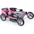 Bayer Design Cosy dukkevogn med stellebag, teppe og pute - for dukker inntil 46 cm - rosa og grå