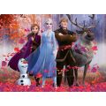 Ravensburger Disney Frozen puslespil 100 brikker - Kristoff, Sven, Olaf, Elsa og Anna