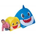 Baby Shark Pop-Up stort leketelt med tunnell - 84 x 138 x 68 cm