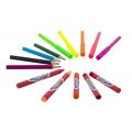 Grafix Farvelægningssæt i mappe med farveblyanter, tusser og farvestifter - 90 dele