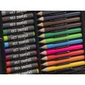 Grafix målarlåda i trä med tuschpennor, färgpennor, vattenmålning och mera - 86 delar