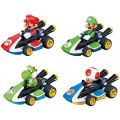 Super Mario Kart Pull and Speed 4-pack trekkbiler - Mario, Luigi, Yoshi og Toad
