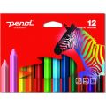 Penol plastfarger - 12 fargestifter