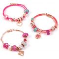 Make it Real Halo Charms Bracelets Think Pink - 3 armbånd for miks og match med perler og anheng