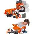Dickie Toys Sopbil med soptunna och realistiska funktioner - orange 46 cm