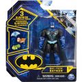 Batman actionfigur 10 cm - Bat-Tech Batman i sort og blå drakt - med 3 overraskelser