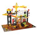 Dickie Toys Construction Playset - anleggsplass med maskiner og heisekran - lys og lyd