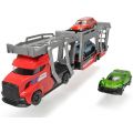 Dickie Toys biltransport i rött - med 3 leksaksbilar