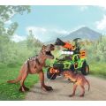 Dickie Toys Dino Hunter legesæt - Ford jeep med lys og lyd, 3 dinosaurer og figur