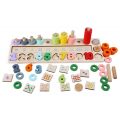 EduFun Tal-legetøj i træ - aktivitetslegetøj med tal og stableskiver